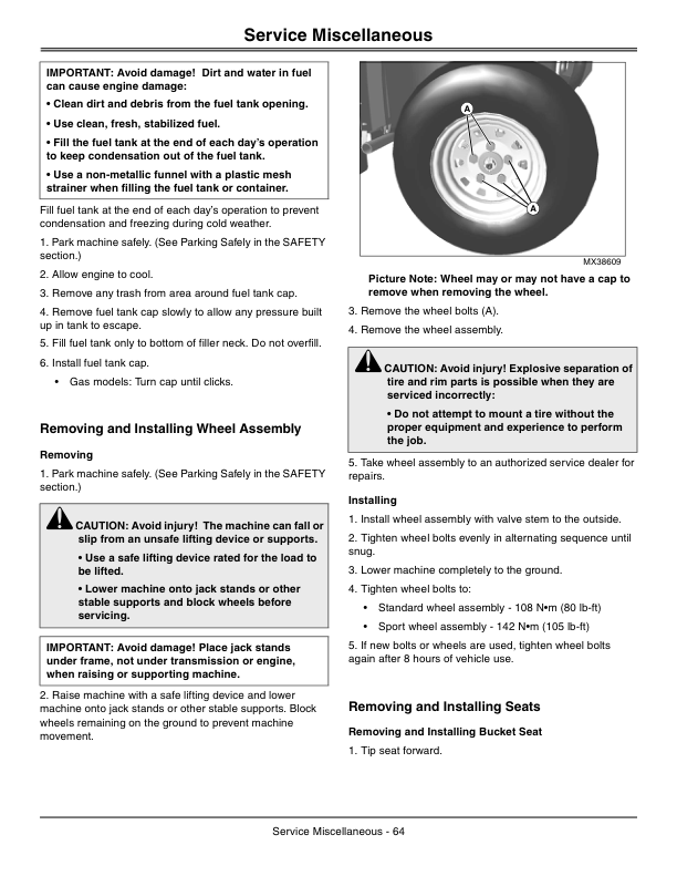 John Deere 855D XUV Gator Export Edition (030001-060000) Operator's Manual (OMM166787) - Image 2