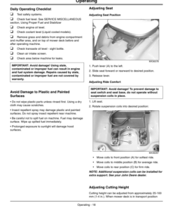 Alternative view of John Deere X500, X520, X534, X540 Multi-Terrain Select Series Tractors North America (080001-090000) Operator's Manual (OMM167791)