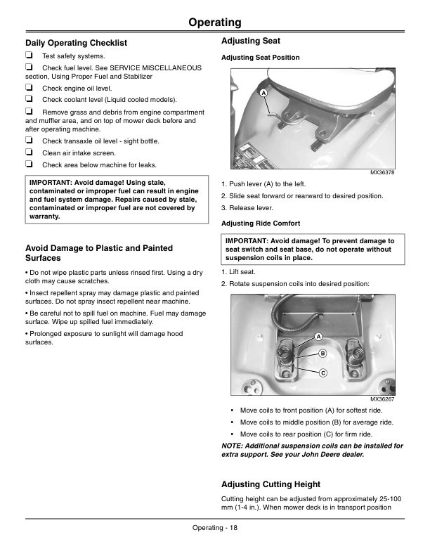 John Deere X500, X520, X534, X540 Multi-Terrain Select Series Tractors North America (080001-090000) Operator's Manual (OMM167791) - Image 2