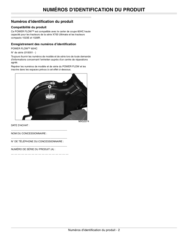 John Deere 60HC PowerFlow Operator's Manual (OMM168221) - Image 2