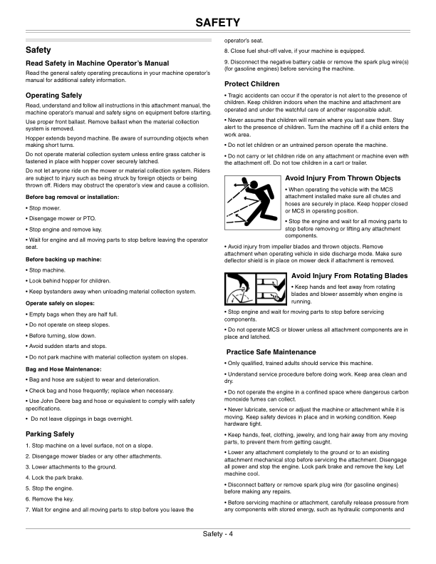 John Deere 2-Bag Bagger For 42-Inch, 48-Inch Mower Decks Operator's Manual (OMM168257) - Image 2