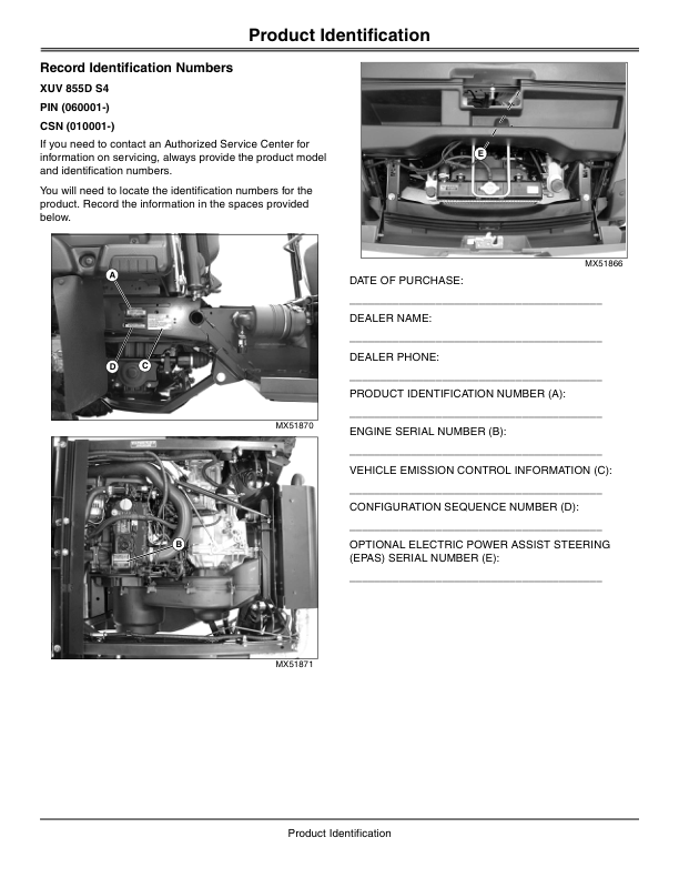 John Deere 855D XUV S4 Gator North America (060001-080000) Operator's Manual (OMM168322) - Image 3
