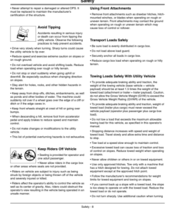 Alternative view of John Deere 855D XUV Gator Export Edition (060001-080000) Operator's Manual (OMM168344)