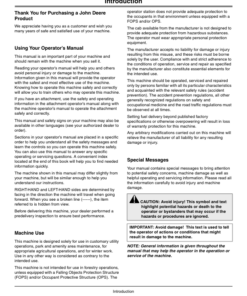 Alternative view of John Deere TE Gator Utility Vehicles Export Editiion (070001-090000) Operator's Manual (OMM168613)