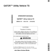 John Deere TS Gator Utility Vehicle (Gas) Export Edition (070001-100000) Operator's Manual (OMM168735)
