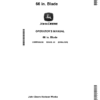 John Deere 66 inch blade (010001-) (North America) Operator's Manual (OMM169255)