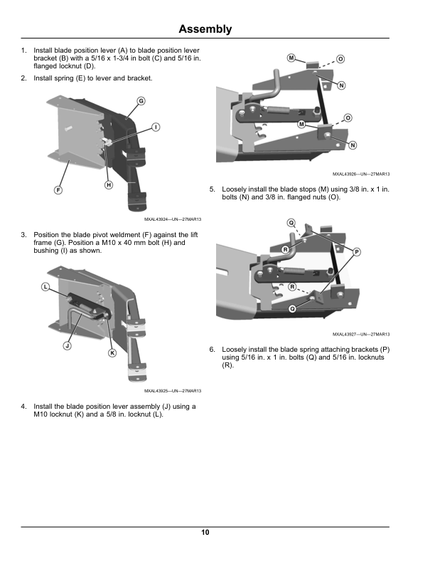 John Deere 66 inch blade (010001-) (North America) Operator's Manual (OMM169255) - Image 2