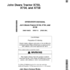 John Deere X750 X754 & X758 Tractors Export Edition (010001-020000) Operator's Manual (OMM169420)