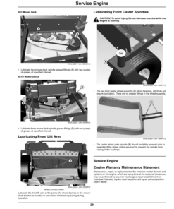Alternative view of John Deere Z235 & Z255 EZtrak Zero-Turn Mower North & South American (150001-170000) Operator's Manual (OMM170184)