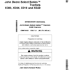 John Deere X300, X304, X310 & X320 Select Series Tractors Export Edition (280001-310000) Operator's Manual (OMM170562)