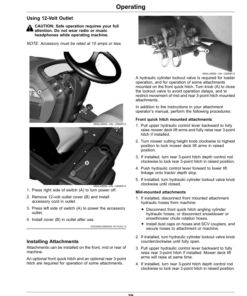 Alternative view of John Deere X710, X730, X734, X738, X739 Riding Lawn Tractors (020001-030000) Operator's Manual (OMM170869)