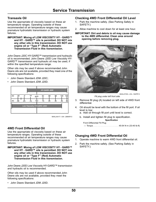 John Deere XUV 550 Gator Utility Vehicle North America (030001-040000) Operator's Manual (OMM171246) - Image 2