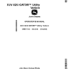 John Deere XUV 825i Gator Utility Vehicle Export Edition (080001- ) Operator's Manual (OMM171355)