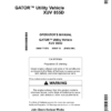 John Deere 855D XUV Gator North America (080001-100000) Operator's Manual (OMM171370)