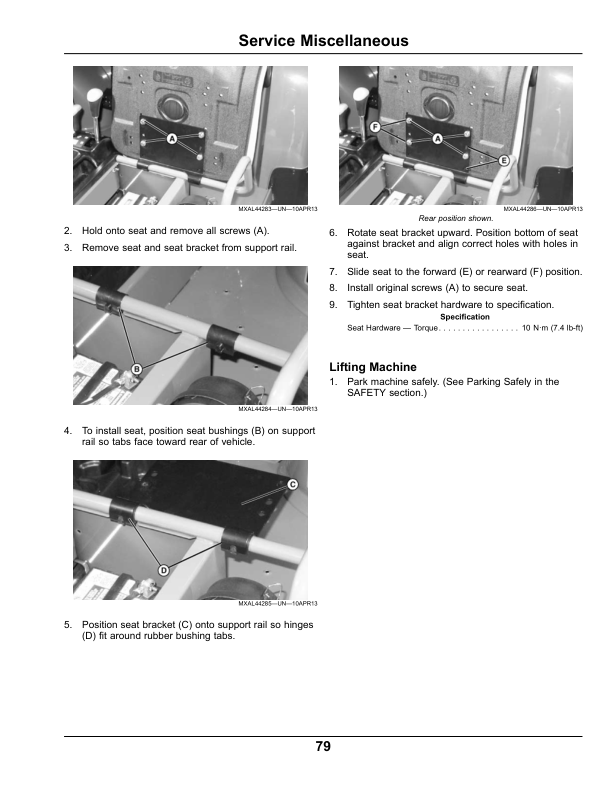 John Deere 855D XUV Gator North America (080001-100000) Operator's Manual (OMM171370) - Image 2