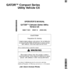 John Deere Gator Compact Series Utility Vehicle CX (100001-) Operator's Manual (OMM171439)