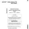 John Deere TH 6X4 Gator Utility Vehicle (Diesel) North America (070001-110000) Operator's Manual (OMM171481)