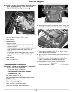 Alternative view of John Deere TX Gator Utility Vehicle North American (Excludes California) (070001-100000) Operator's Manual (OMM171484)