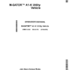 John Deere M-GATOR A1-K Utility Vehicle (110001-) Operator's Manual (OMM172558)