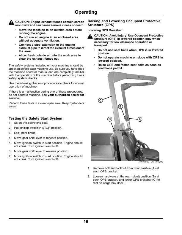 John Deere M-GATOR A1-K Utility Vehicle (110001-) Operator's Manual (OMM172558) - Image 2