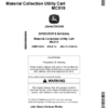 John Deere MC519 Material Collection Utility Cart Operator's Manual (OMM172649)
