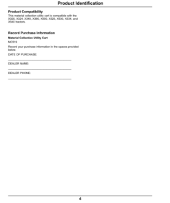 Alternative view of John Deere MC519 Material Collection Utility Cart Operator's Manual (OMM172649)