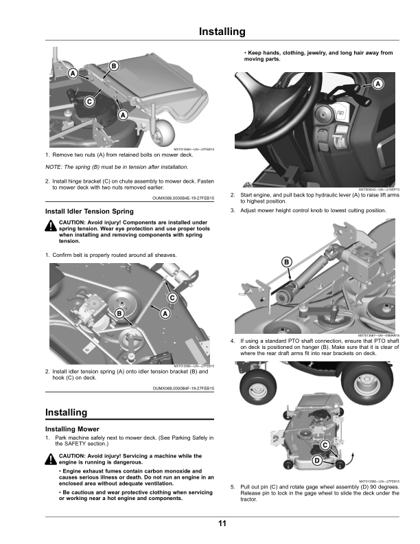 John Deere 48-Inch Accel Deep Mower Deck for X700 Series (010001-) (North America) Operator's Manual (OMM172789) - Image 2