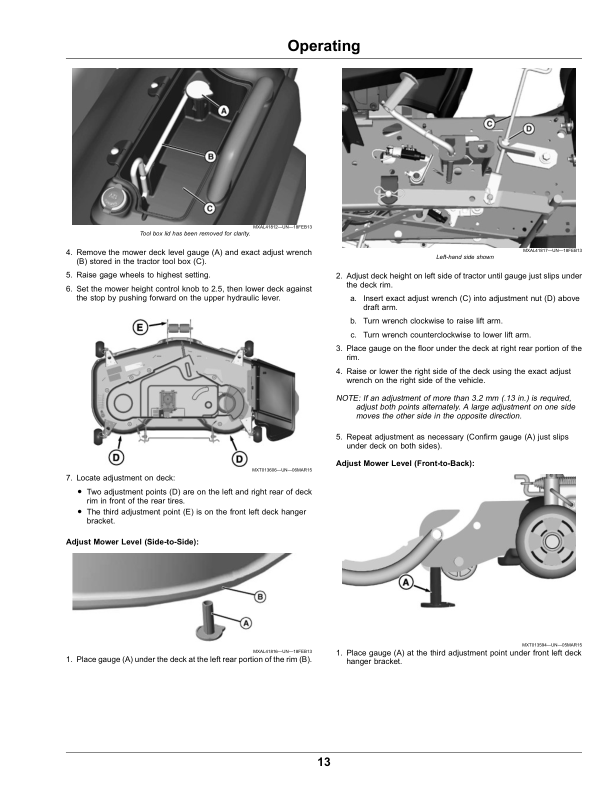 John Deere 48-Inch Accel Deep Mower Deck for X750 & X900 Series (Export Edition) Operator's Manual (OMM172790) - Image 3