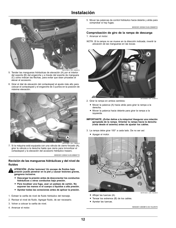 John Deere 47-Inch Quick-Hitch Snowblower (Export Edition) Operator's Manual (OMM172820) - Image 2