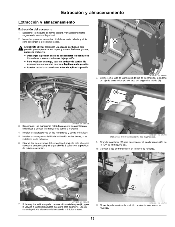 John Deere 47-Inch Quick-Hitch Snowblower (Export Edition) Operator's Manual (OMM172820) - Image 3