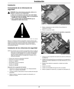 Alternative view of John Deere Roll-Over Protective Structure (ROPS) for X950R Garden Tractor (Export Edition) Operator's Manual (OMM173667)