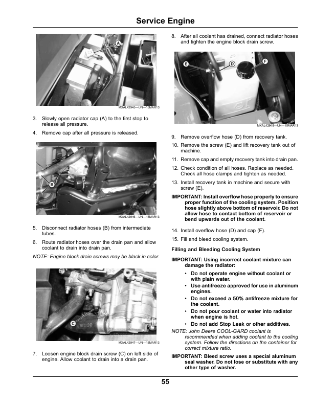 John Deere HPX 4x4 Gator Utility Vehicle Gas North America (130001-140000) Operator's Manual (OMM173803) - Image 2
