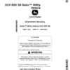 John Deere 825i S4 XUV Gator Utility Vehicle North America (100001- ) Operator's Manual (OMM173979)