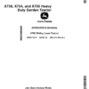 John Deere X750, X754, X758 Heavy Duty Garden Tractor (Export Edition) Operator's Manual (OMM174240)