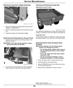 Alternative view of John Deere TX Gator Utility Vehicle North American (Excludes California) (100001-110001) Operator's Manual (OMM174358)