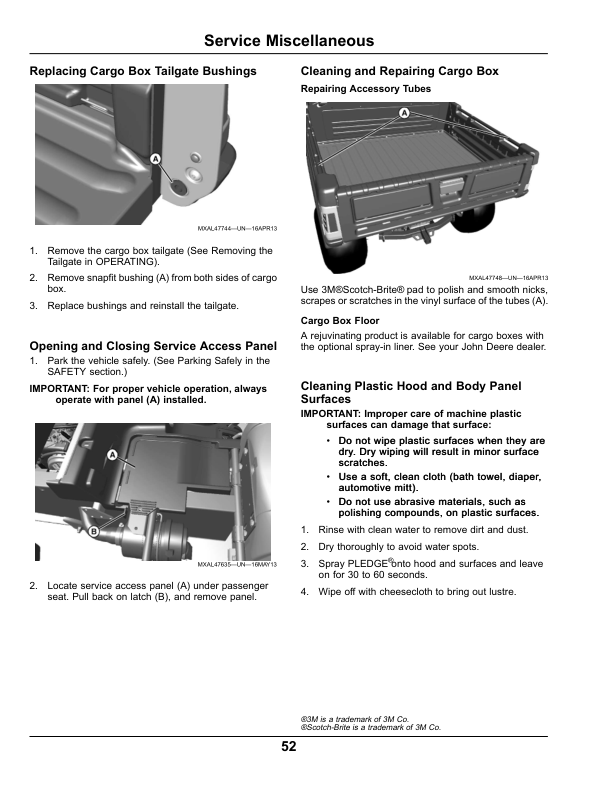 John Deere TX Gator Utility Vehicle North American (Excludes California) (100001-110001) Operator's Manual (OMM174358) - Image 2