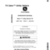 John Deere TX Gator Utility Vehicle California Edition (100001- ) Operator's Manual (OMM174359)