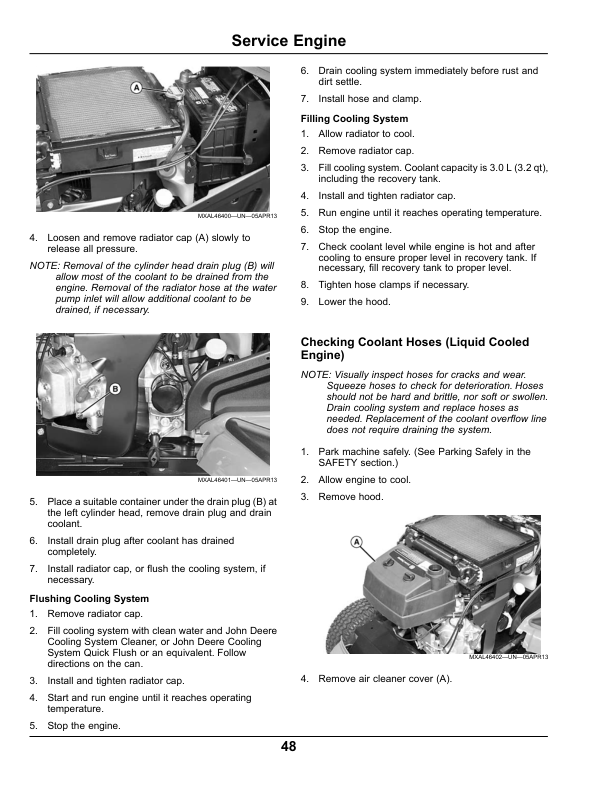 John Deere X500, X520, X534, X540 Multi-Terrain Select Series Tractors North America (090001-100000) Operator's Manual (OMM174454) - Image 2