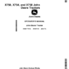 John Deere X750, X754, X758 Tractors (Export Edition) (SN 050001-) Operator's Manual (OMM175134)