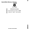 John Deere Quick-Hitch Broom, 52 Inch, X950R (Export Edition)(S.N. 022001-) Operator's Manual (OMM175288)