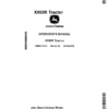 John Deere X950R TractorExport Edition (030001- ) Operator's Manual (OMM175337)