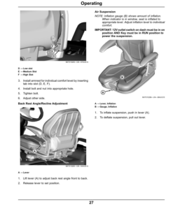 Alternative view of John Deere X710, X730, X734, X738 & X739 Heavy Duty Garden Tractor (North American) Operator's Manual (OMM175434)