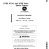 John Deere X750, X754 & X758 Garden Tractors (North American) Operator's Manual (OMM175435)