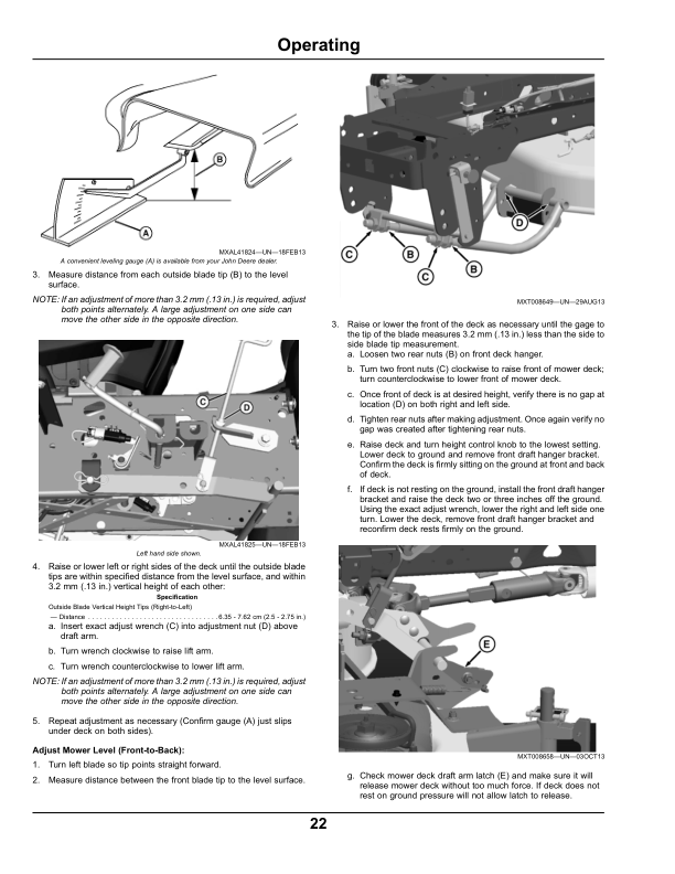 John Deere 54 & 60 In. High Capacity Mower Deckfor X700 Series Tractors North America (040001-) Operator's Manual (OMM175656) - Image 2