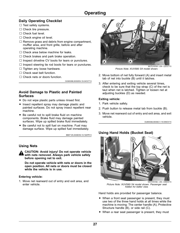 John Deere XUV590i, XUV590i S4 Gator Utility Vehicle Operator's Manual (OMM175794) - Image 2