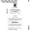 John Deere 44 Inch Front Bladefor X330 X354 X370 X350R X380X384 X390 X394 X570 X580 X584X590 Select Series Tractors North America (010001- ) Operator's Manual (OMM175854)