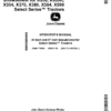 John Deere 44 Inch, 47 Inch Snowblower for X350, X350R, X354, X370, X380, X584, X590 Select Series Tractors (Export Edition) Operator's Manual (OMM175856)