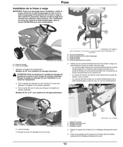 Alternative view of John Deere 44 Inch, 47 Inch Snowblower for X350, X350R, X354, X370, X380, X584, X590 Select Series Tractors (Export Edition) Operator's Manual (OMM175856)