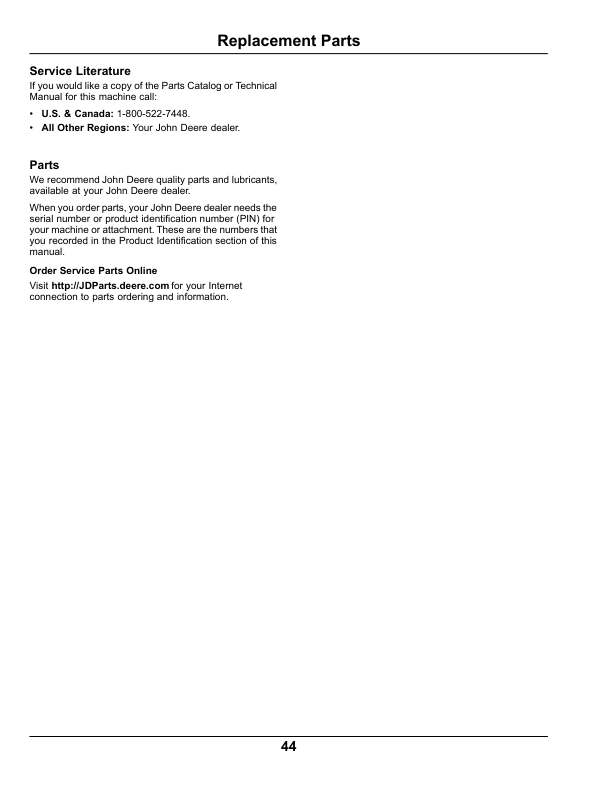 John Deere HPX-4x4 Gator Utility Vehicle Gas North America (140001- ) Operator's Manual (OMM175870) - Image 2