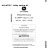 John Deere M-Gator A3 Utility All Terrain Vehicle North America (110001-) Operator's Manual (OMM176054)